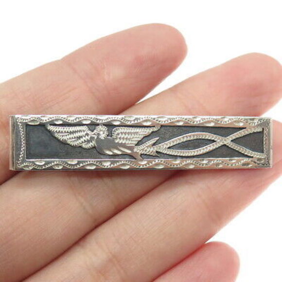 bird tie clip